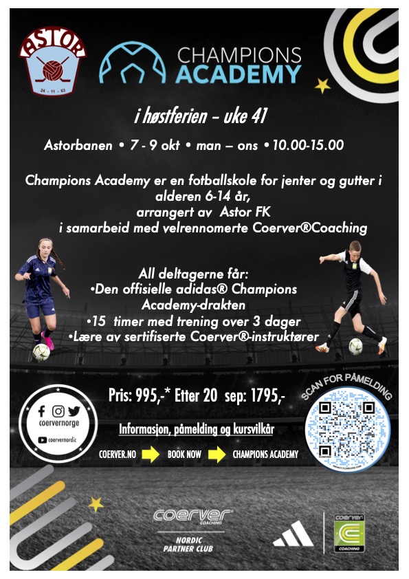 Champions Academy hos Astor FK 2024