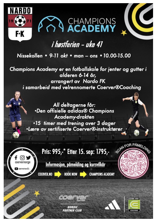 Champions Academy hos Nardo FK