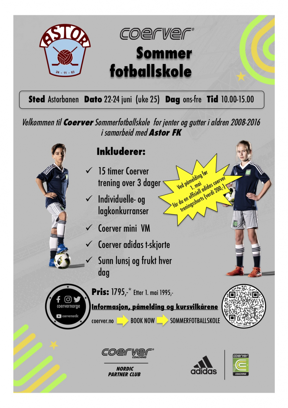 Coerver Sommerfotballskole hos Astor FK 2022 (uke 25)