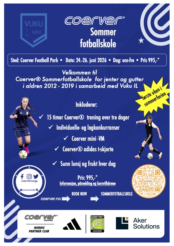 Coerver Sommerfotballskole hos VUKU IL 2026 