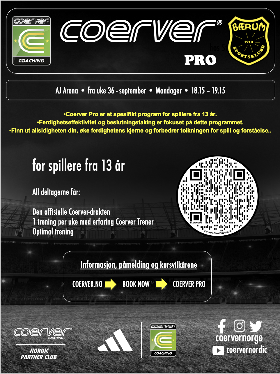 Coerver Pro hos Bærum SK 2025/2026